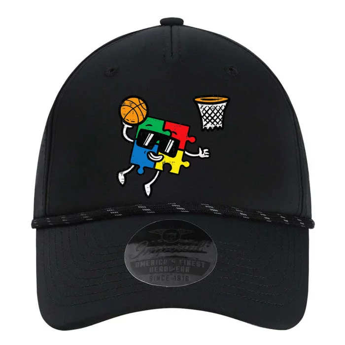 Puzzle Basketball Ball Heart Autism Awareness Autistic Performance The Dyno Cap