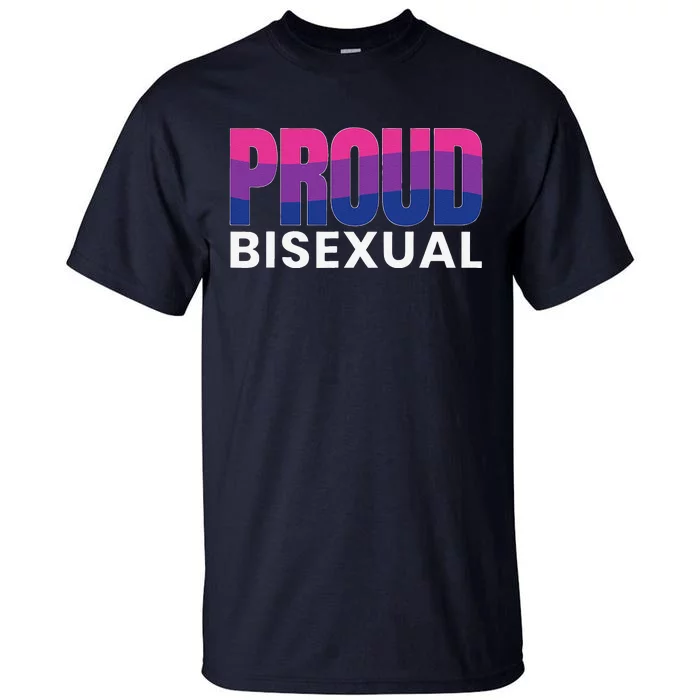 Proud Bisexual Bisexuality LGBT Bisexual Pride Flag Tall T-Shirt