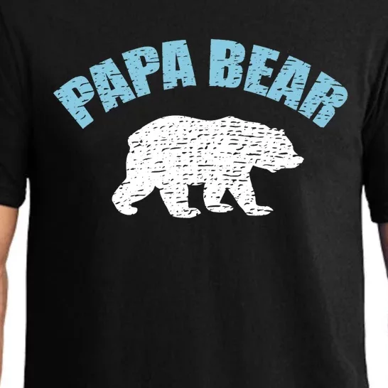 Papa Bear Bear Papa Tee Pajama Set