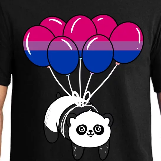 Panda Balloon Bisexual Pride Gift Pajama Set