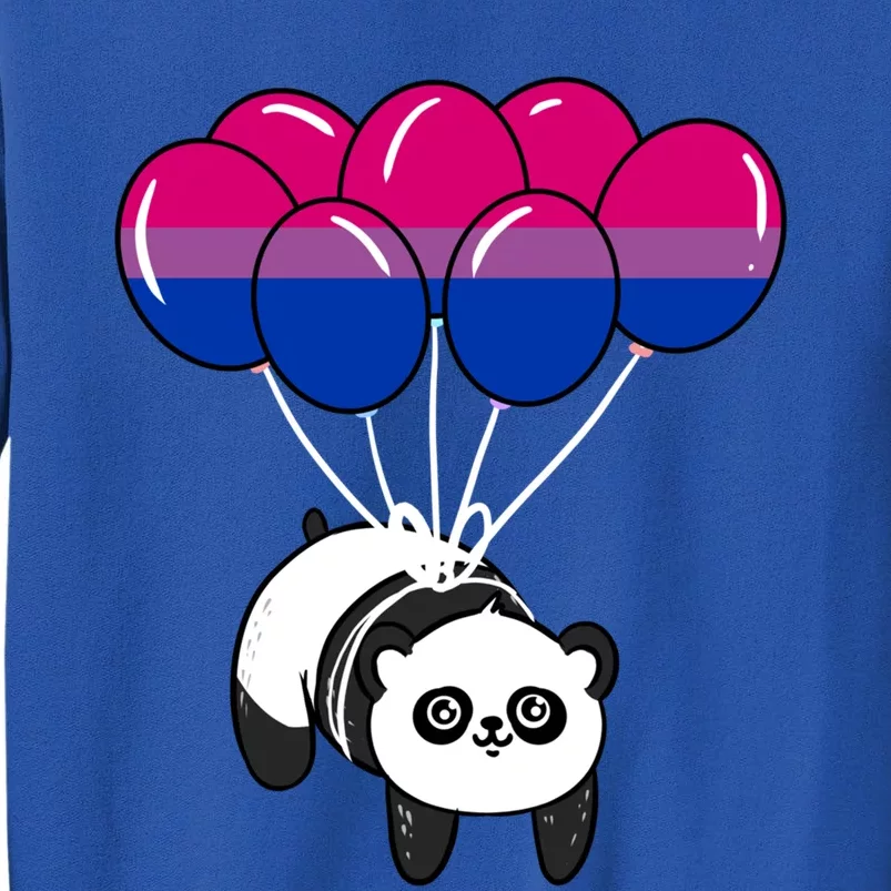 Panda Balloon Bisexual Pride Gift Tall Sweatshirt