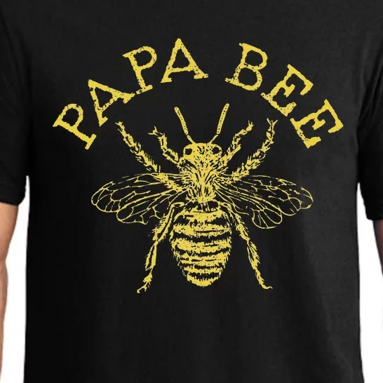 Papa Bee Beekeeper Funny Fathers Day Bee Lover Gift Pajama Set