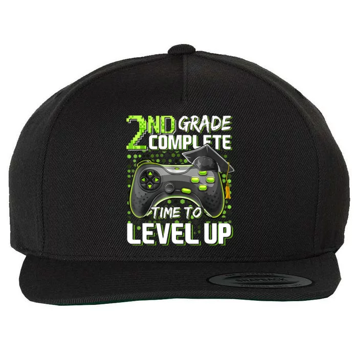 2nd Grade Complete Time To Level Up Happy Last Day Of School Wool Snapback Cap