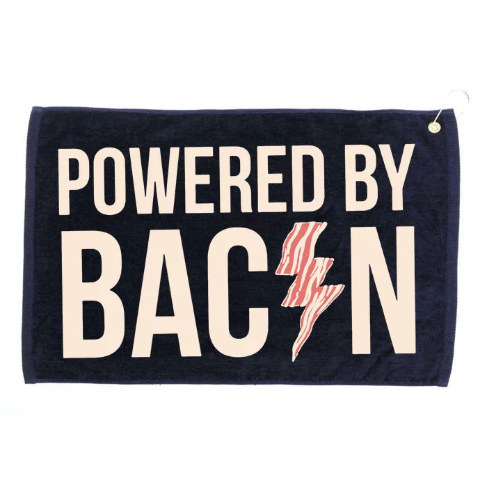 Powered By Bacon Grommeted Golf Towel