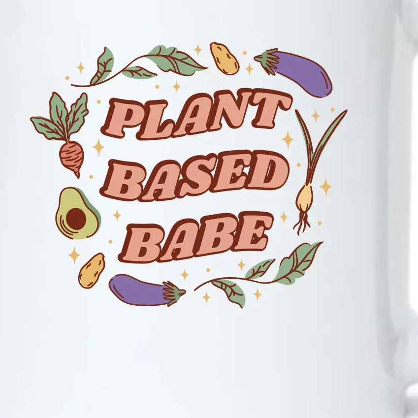 Plant Based Babe Vegan Life Black Color Changing Mug