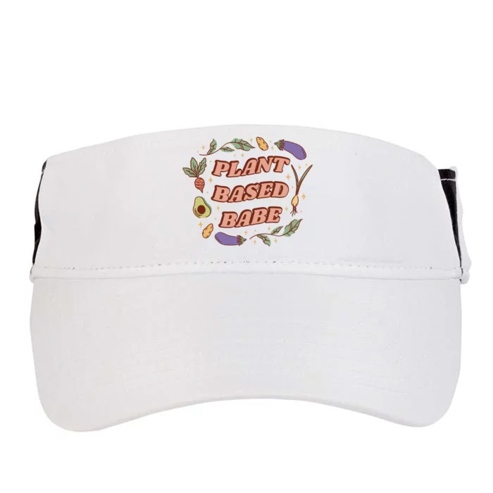 Plant Based Babe Vegan Life Adult Drive Performance Visor