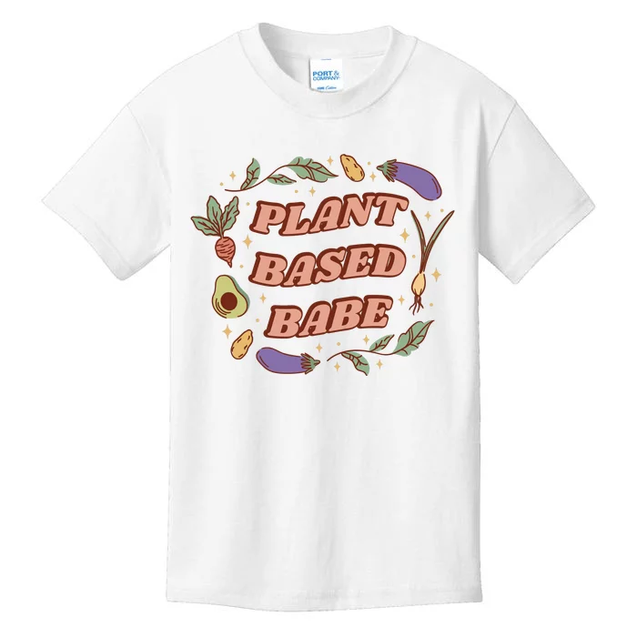 Plant Based Babe Vegan Life Kids T-Shirt