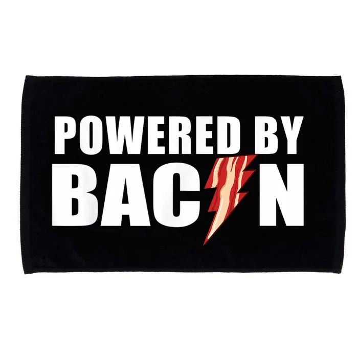 Powered By Bacon Microfiber Hand Towel