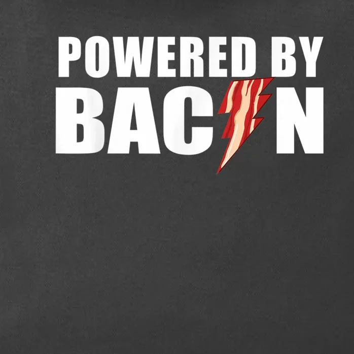 Powered By Bacon Zip Tote Bag