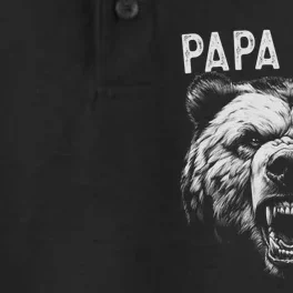 Papa Bear Best Idea Fathers Day Funny Bear Gifts Dry Zone Grid Performance Polo