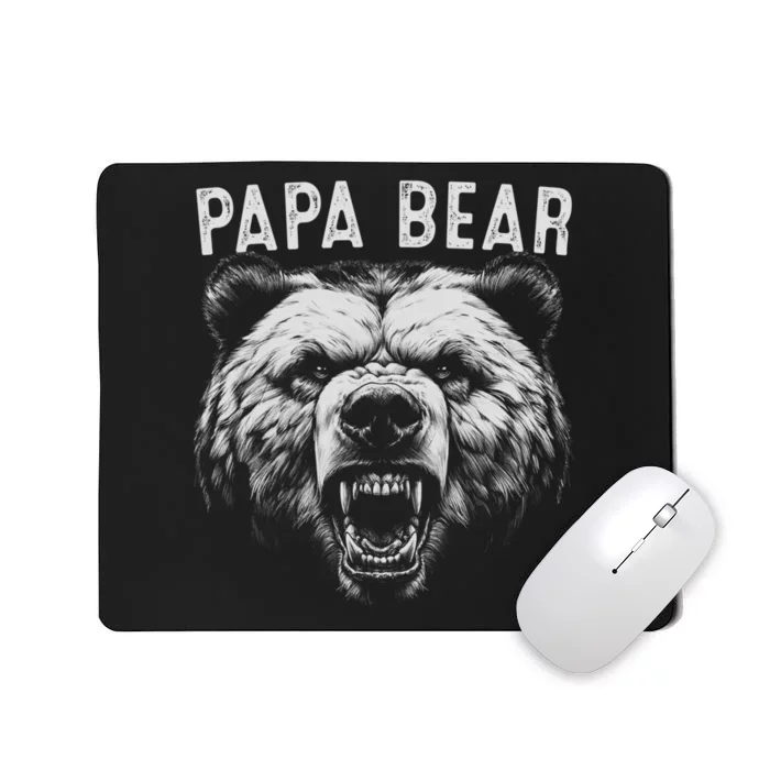 Papa Bear Best Idea Fathers Day Funny Bear Gifts Mousepad