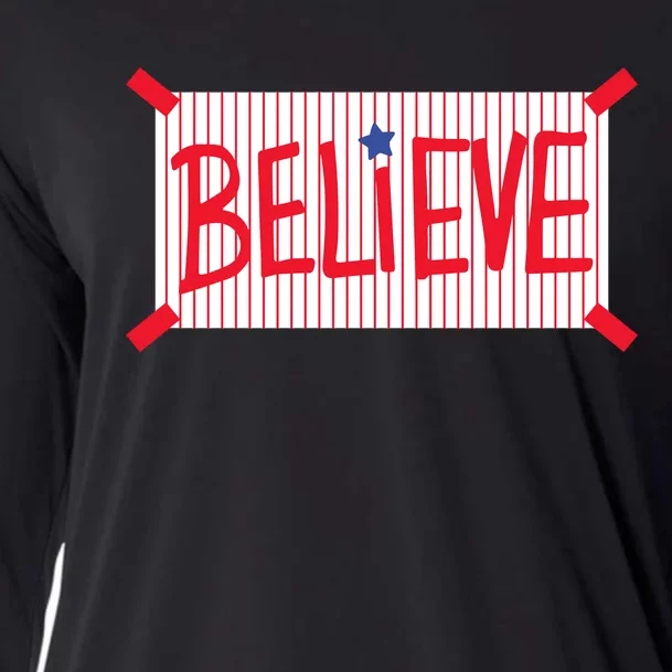 Philadelphia Baseball Believe Cooling Performance Long Sleeve Crew