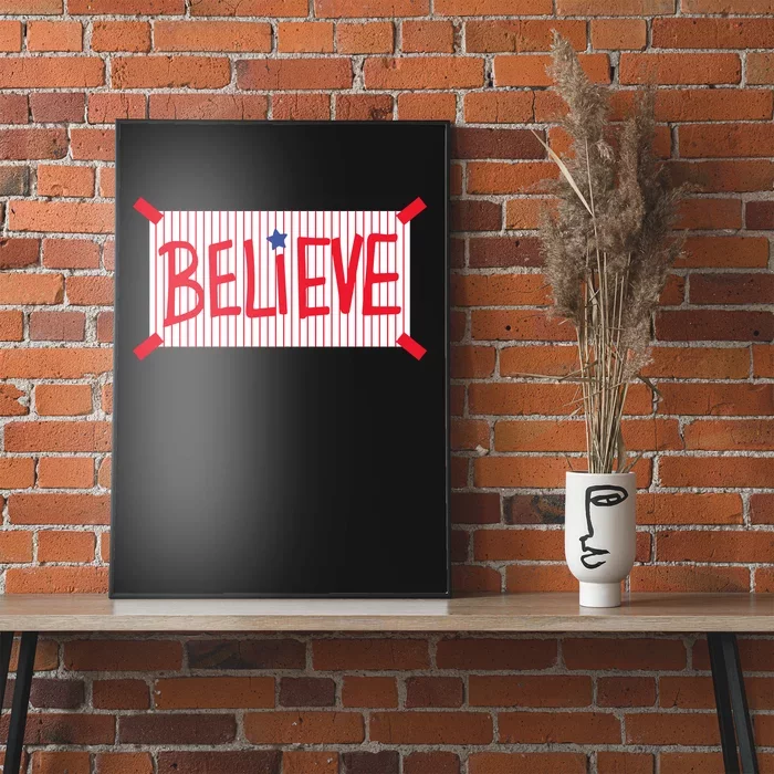 Philadelphia Baseball Believe Poster