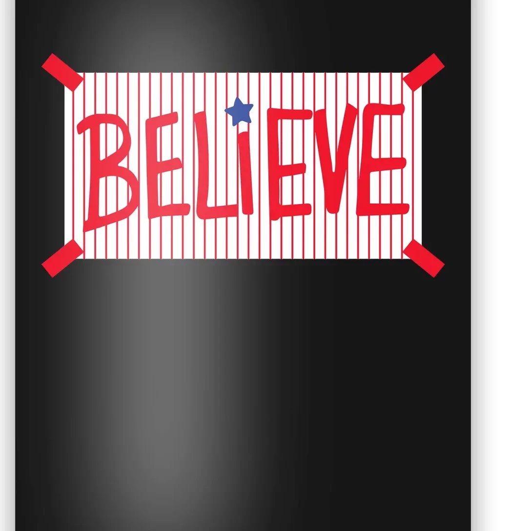 Philadelphia Baseball Believe Poster