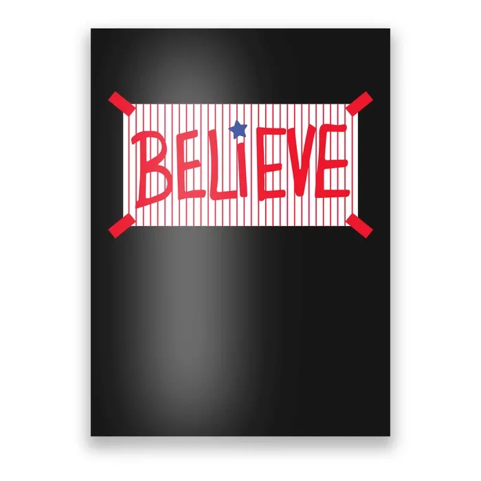 Philadelphia Baseball Believe Poster