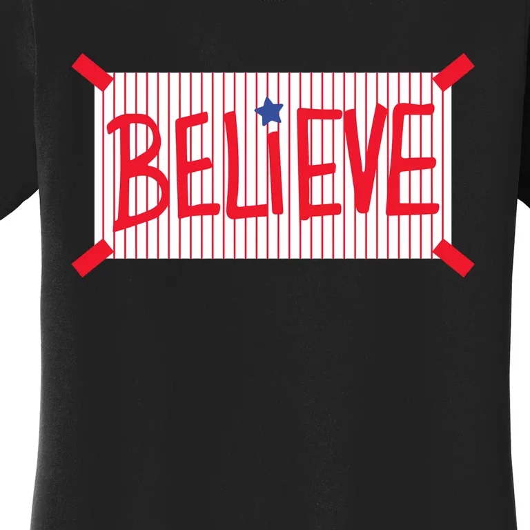 Philadelphia Baseball Believe Women's T-Shirt