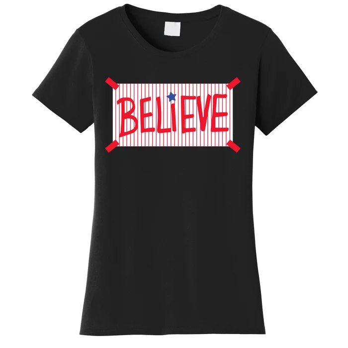 Philadelphia Baseball Believe Women's T-Shirt