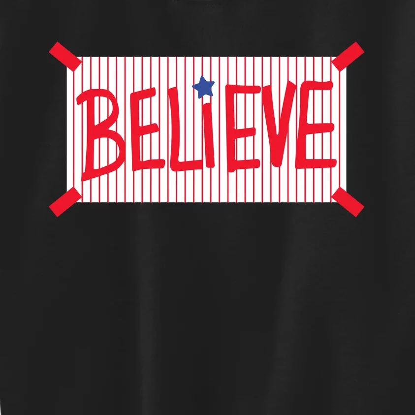 Philadelphia Baseball Believe Kids Sweatshirt