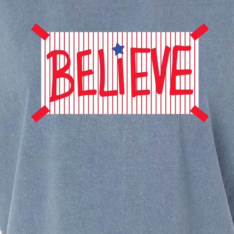 Philadelphia Baseball Believe Garment-Dyed Women's Muscle Tee