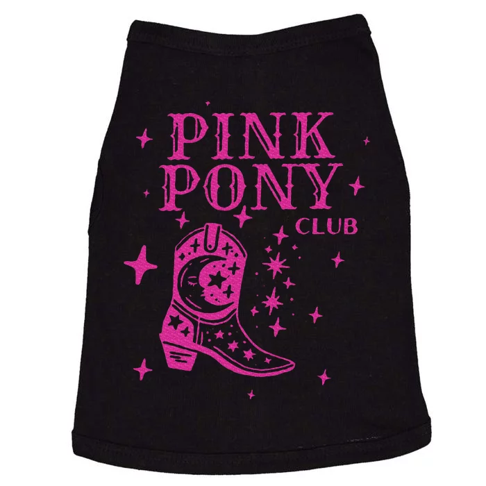 Pink Boots Cowgirl Western Pony Club Doggie Tank