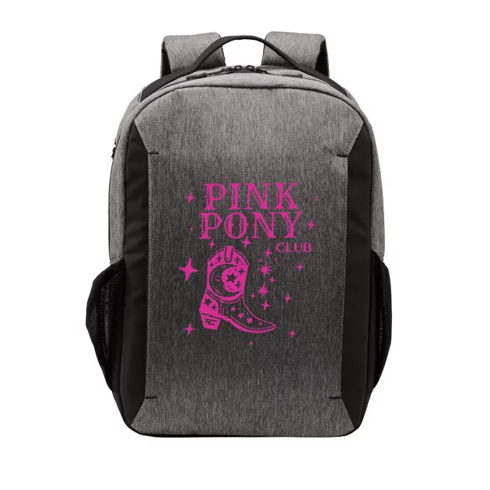 Pink Boots Cowgirl Western Pony Club Vector Backpack