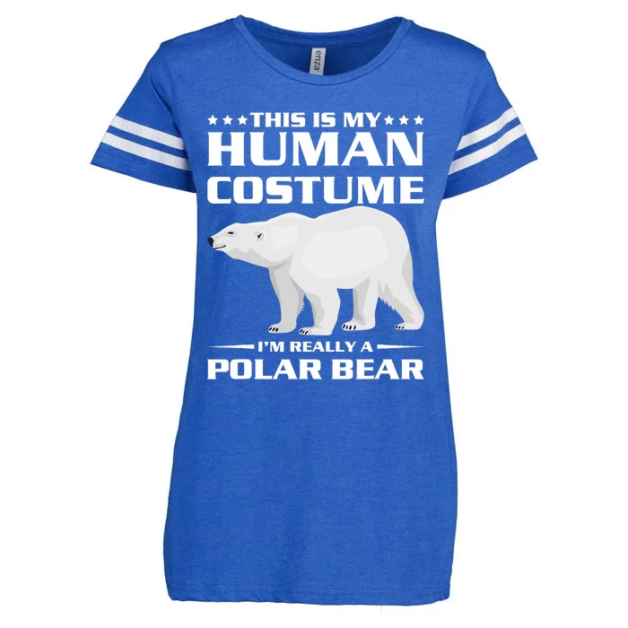 Polar Bear Costume Halloween Bears Enza Ladies Jersey Football T-Shirt