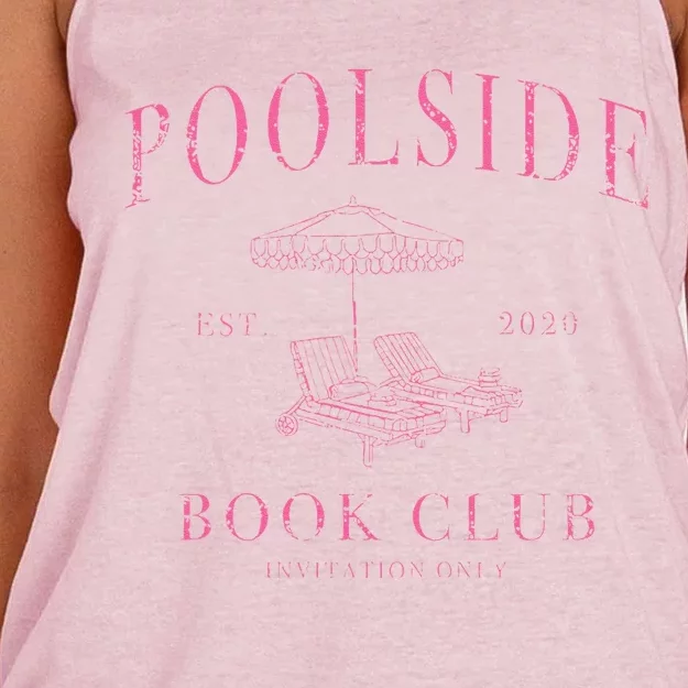 Poolside Book Club Sweat Women's Knotted Racerback Tank