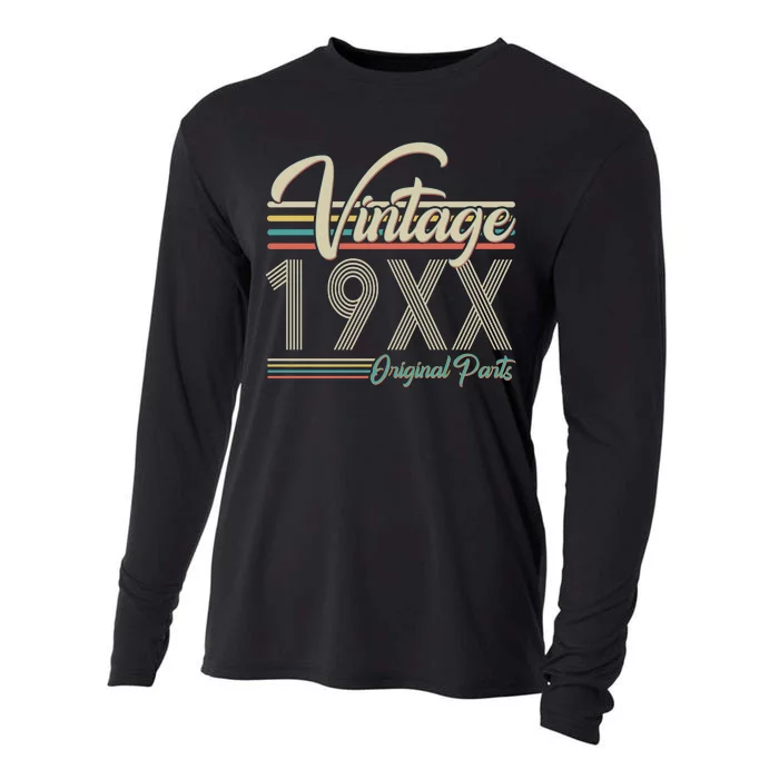 Personalize Birthday Custom Year Retro Vintage Cooling Performance Long Sleeve Crew