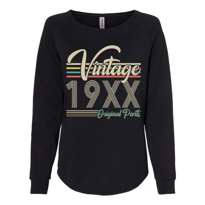 Personalize Birthday Custom Year Retro Vintage Womens California Wash Sweatshirt