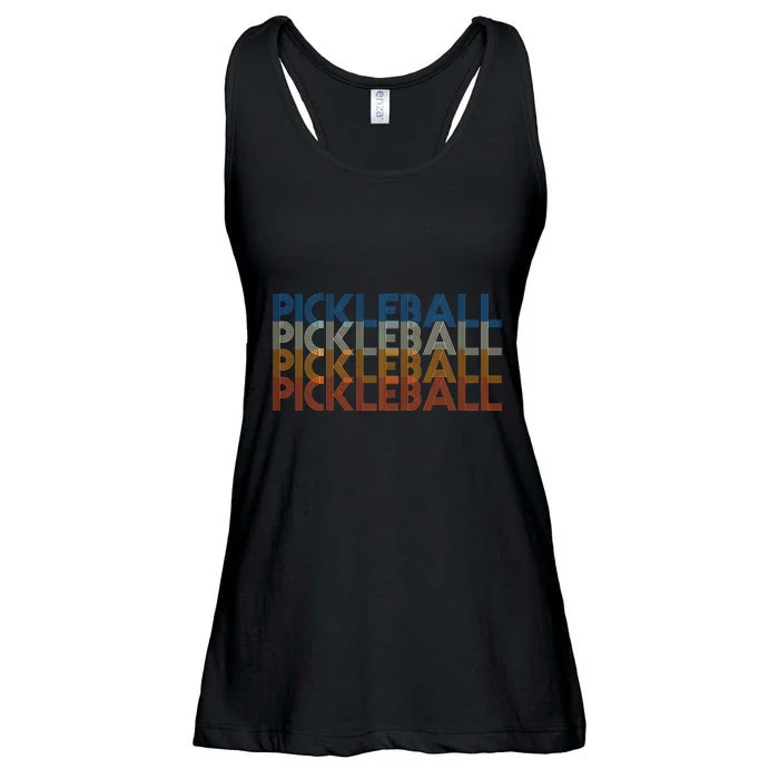 Pickle Ball Classic Retro Pickleball Ladies Essential Flowy Tank