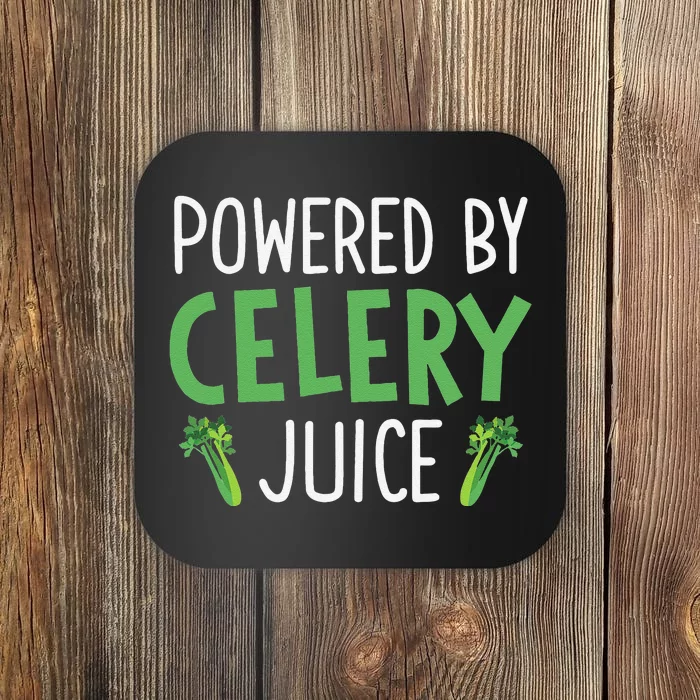 Powered By Celery Juice Coaster