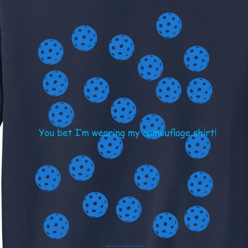 Pickleball Blue Camouflage Shirt Sweatshirt