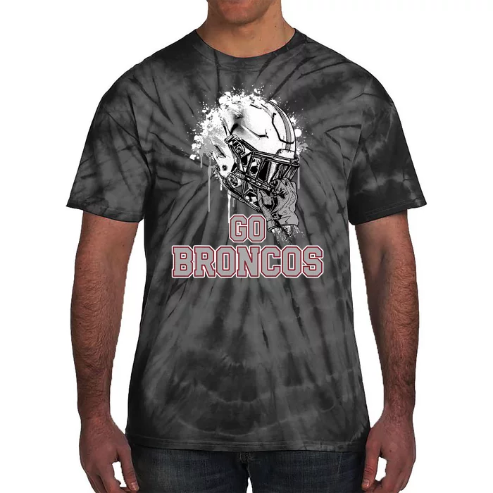 Palm Beach Central Broncos Rising Helmet Go Tie-Dye T-Shirt