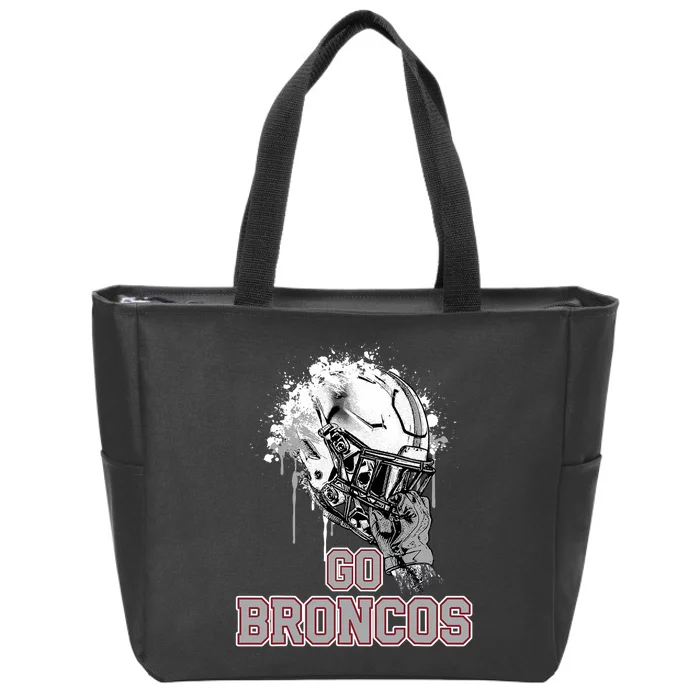 Palm Beach Central Broncos Rising Helmet Go Zip Tote Bag