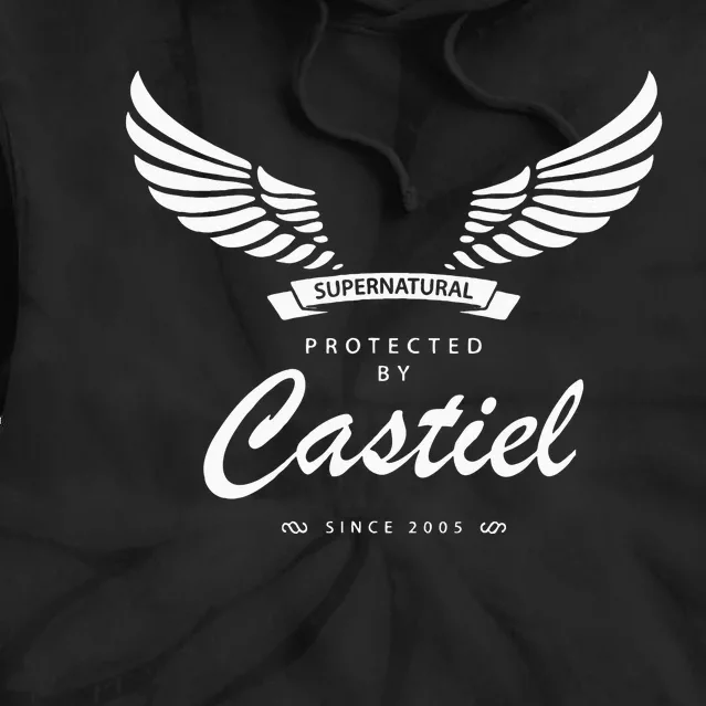 Protected By Castiel Supernatural Tie Dye Hoodie