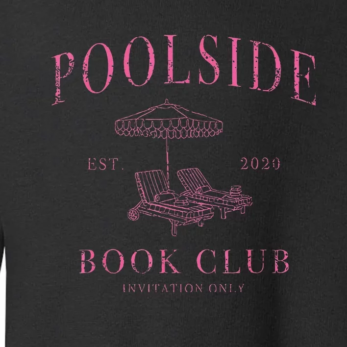 Poolside Book Club Fun Reading Toddler Sweatshirt