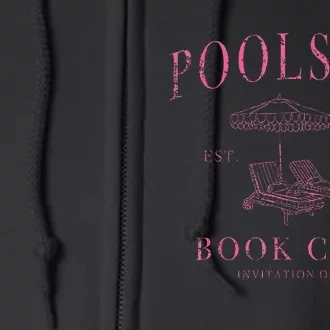 Poolside Book Club Fun Reading Full Zip Hoodie