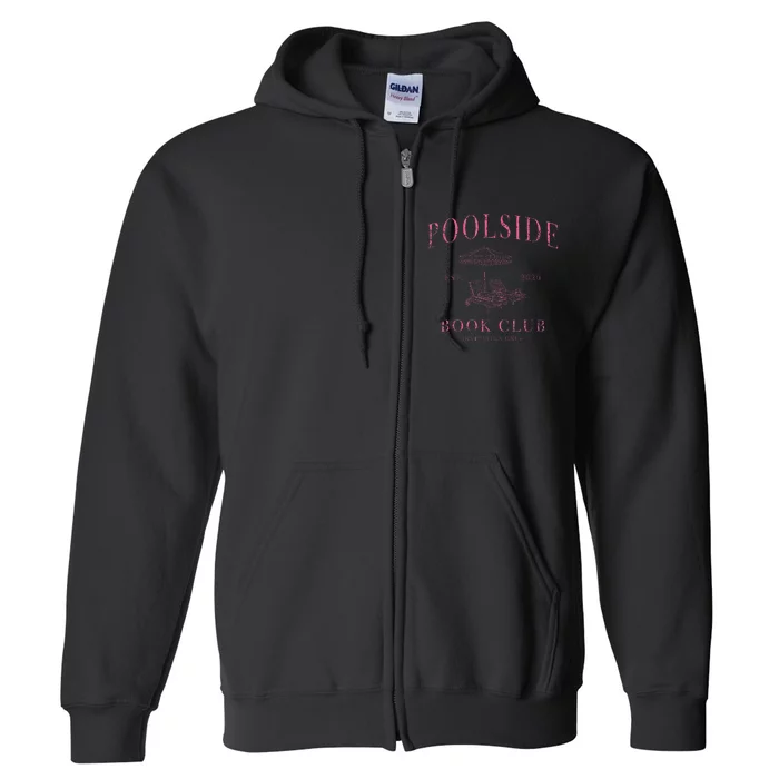 Poolside Book Club Fun Reading Full Zip Hoodie