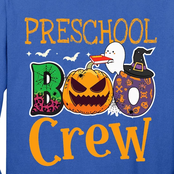 Preschool Boo Crew PreK Teachers Students Halloween Tall Long Sleeve T-Shirt