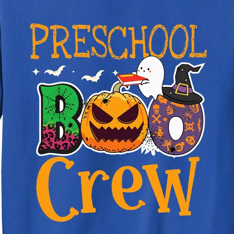 Preschool Boo Crew PreK Teachers Students Halloween Tall Sweatshirt