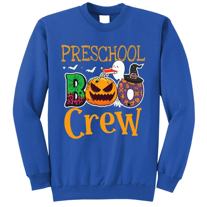 Preschool Boo Crew PreK Teachers Students Halloween Tall Sweatshirt