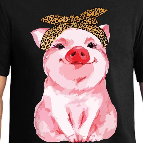 Pig Bandana Cute For Girl And Women Gift Awesome Pajama Set