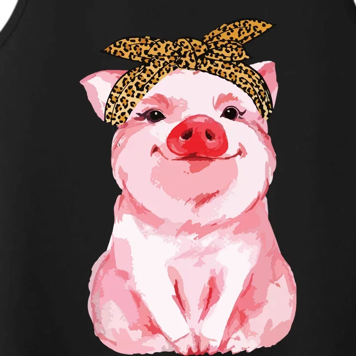 Pig Bandana Cute For Girl And Women Gift Awesome Performance Tank