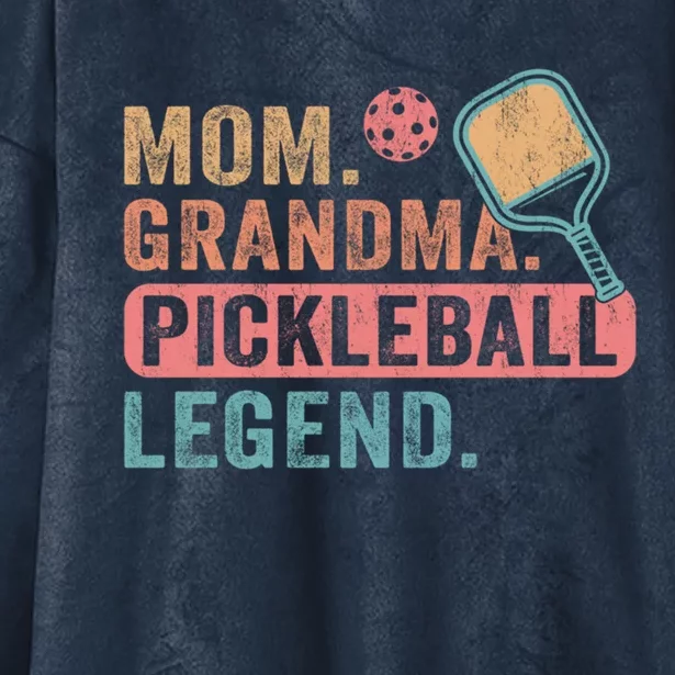 Pickle Ball Cool Gift Hooded Wearable Blanket