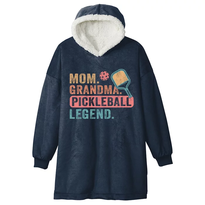 Pickle Ball Cool Gift Hooded Wearable Blanket