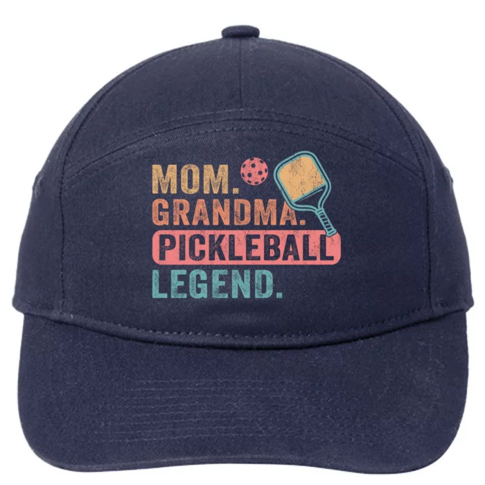 Pickle Ball Cool Gift 7-Panel Snapback Hat