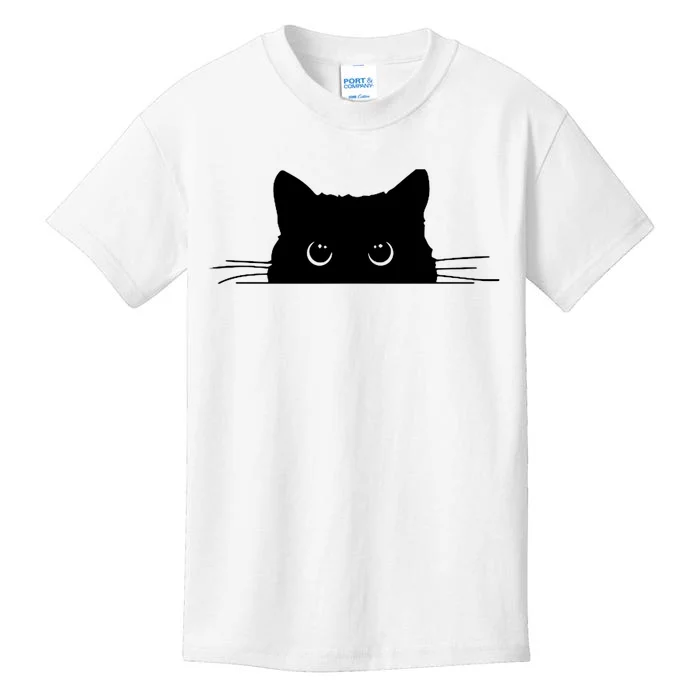 Pocket Black Cat Lover Adult Gift Kids T-Shirt