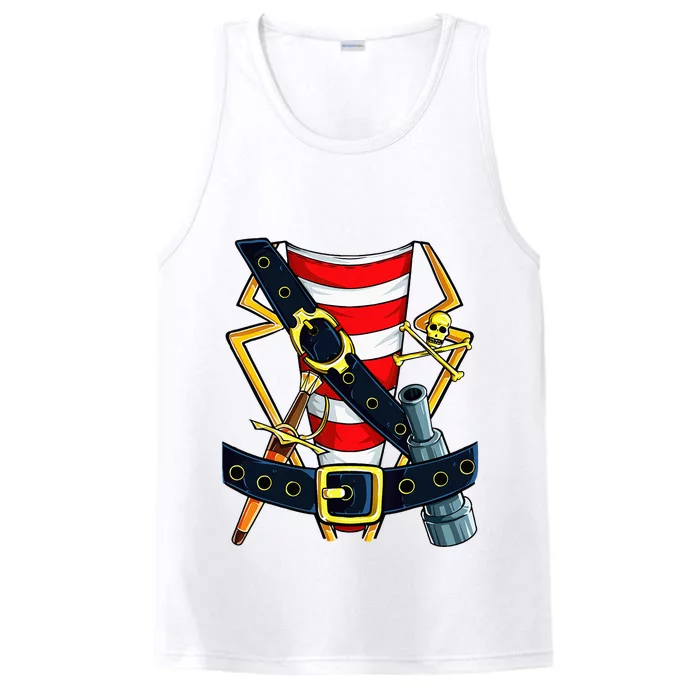 Pirate Buccaneer Costume Funny Halloween Novelty Performance Tank