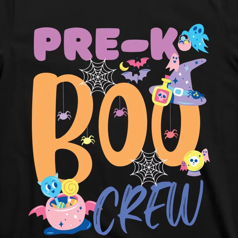 PreK Boo Crew Teacher Students Halloween Costume Party Team T-Shirt