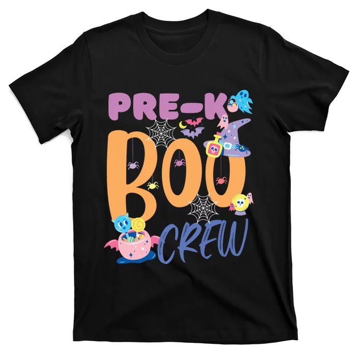 PreK Boo Crew Teacher Students Halloween Costume Party Team T-Shirt